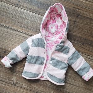 Burts Bees Reversible Jacket 0-6 month girls